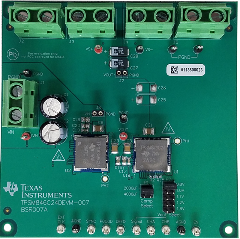 Schematic - Texas Instruments TPSM846C24DEVM-007 70A Power Evaluation Module
