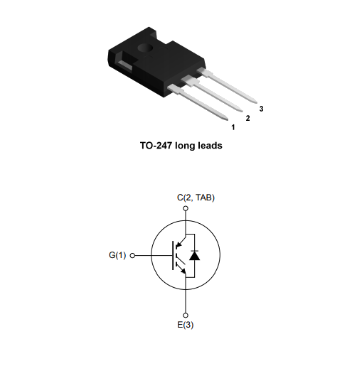 Schematic - STMicroelectronics STGWA20H65DFB2 HB2 IGBT