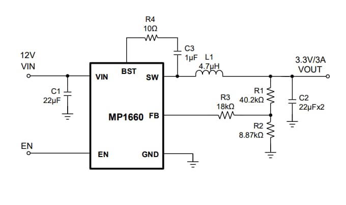 Application Circuit Diagram - Infineon Technologies TLD5099EP Multi Topology LITIX™ Controller IC