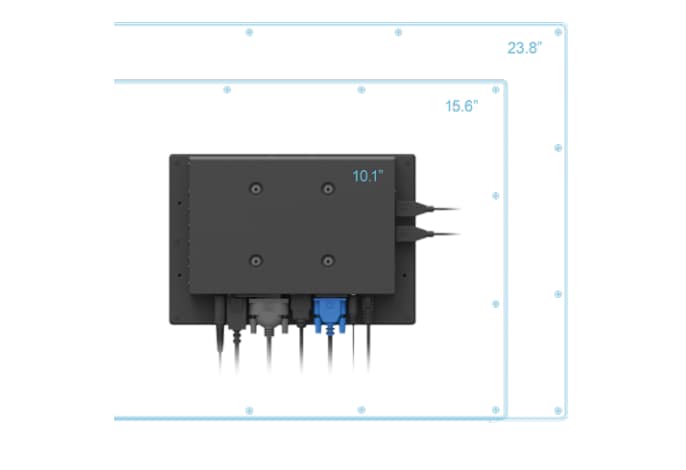 Mechanical Drawing - Advantech Vue Touch Panel Displays