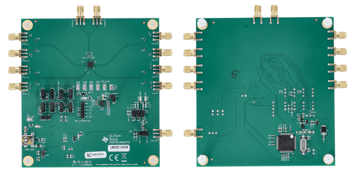 Texas Instruments LMKDB1104EVM Evaluation Module