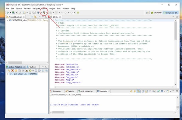 Compile the project.