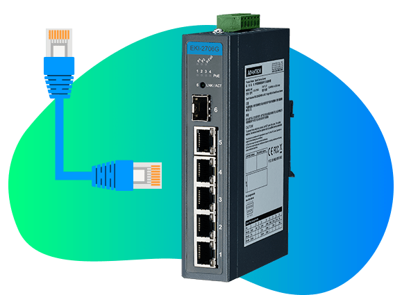 EKI-2706G-1GFPI Unmanaged Ethernet Switches