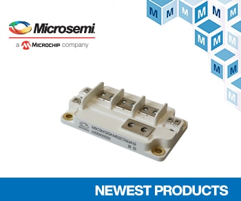 Microchip AgileSwitch Phase Leg Power Modules, Now at Mouser, Offer Benefits of Both SiC MOSFETs and SiC Diodes